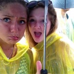 in our banana ponchos when it rained watching kodaline